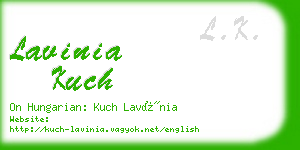 lavinia kuch business card